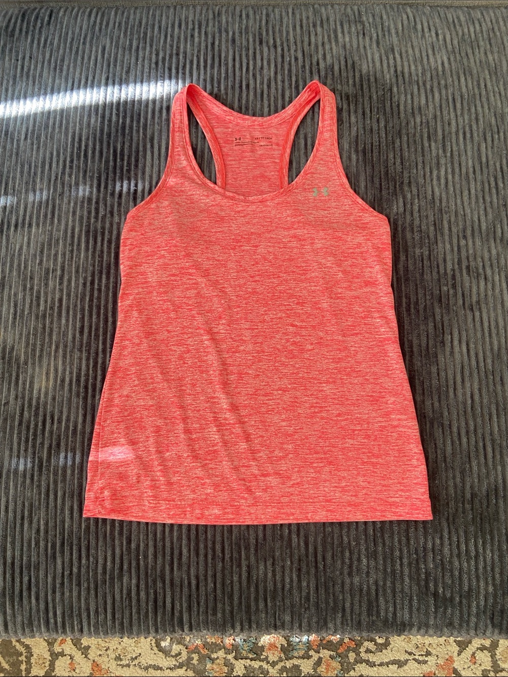 Under Armour Coral Heather Racerback Performance Tank